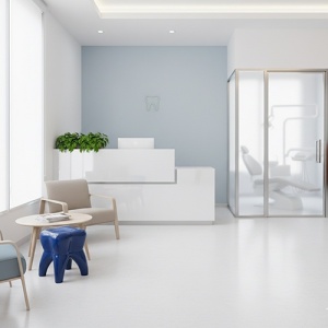 Scaun Decorativ Forma De Dinte Albastru