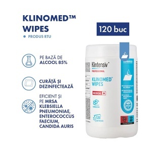 Servetele Dezinfectant Klinomed Wipes 120buc