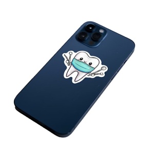 Sticker carcasa telefon Molar Asistent Dentar