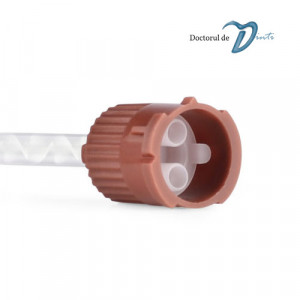 tip conexiune varf canula mixare si aplicare materiale dentare maro
