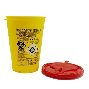 Cutie Recipient Deseuri Medicale Intepatoare Taietoare 0.7L