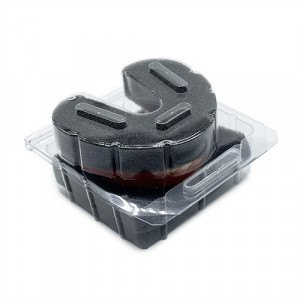 Cutie transparenta cu burete transport proteze dentale totale