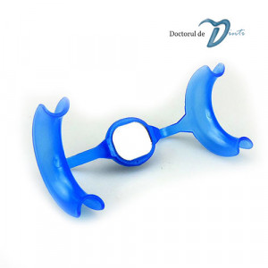 Departator bucal intraoral ortodontic cu oglinda tip W stomatologie