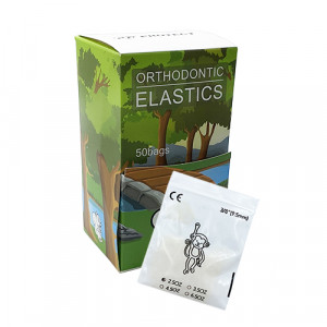 Cutie cu elastice ortodontice intraorale latex 2.5oz light 38 9.5mm 5000 bucati