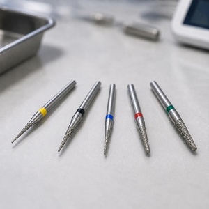 Freze Conice Subtiri-Efilate Diamantate ECO Pentru Turbina
