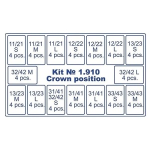 Kit Coroane Transparente Frontali 1.910 64buc marimi