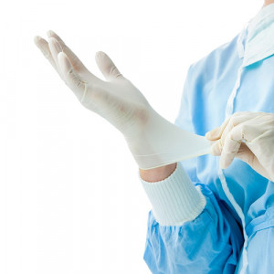 Manusi chirurgicale sterile din latex usor pudrate