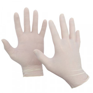 Manusi consultatie stomatologie latex pudrate marime M