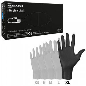 Manusi Nitrylex Black nepudrate XL - Img 1