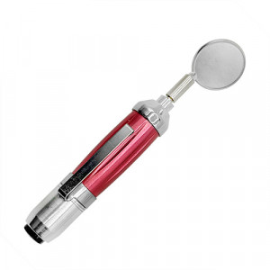 Oglinda dentara cu lumina LED Medflair roz