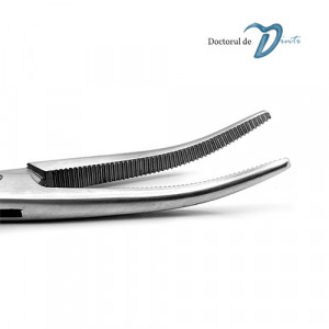 Pensa hemostatica Pean curba de 16cm