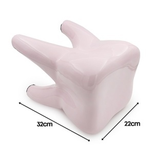 Scaun Decorativ Forma Molar Roz