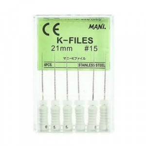 Ace endodontice Kerr files 15 21mm MANI