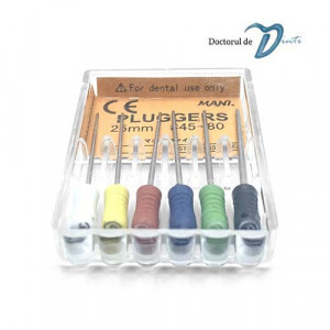 Ace de endodontie Plugger asortate 45-80 25mm MANI