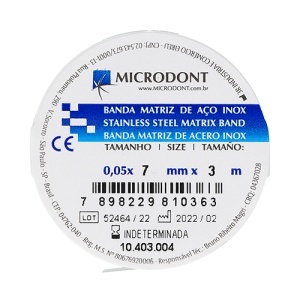 Banda metalica inox rola 0.05mmx5mmx3m Microdont
