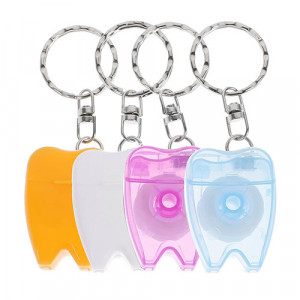 Breloc dinte color cu ata dentara floss LKS21