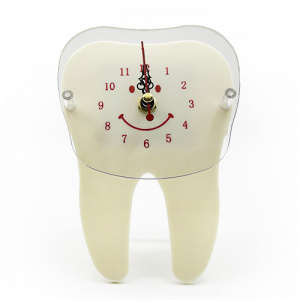 Ceas alb de birou dinte color DE583