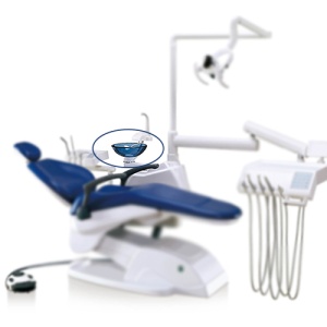 Chiuveta Cuspidor Sticla Albastra Unit Dentar 215 - Img 4