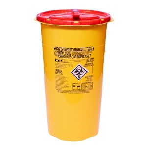 Cutie Recipient Deseuri Medicale Pentru Intepatoare Taietoare 2.5L