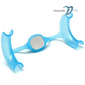 Departator bucal intraoral ortodontic cu oglinda tip W