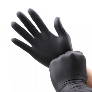 Manusi stomatologie nitril nepudrate Negru marime XL