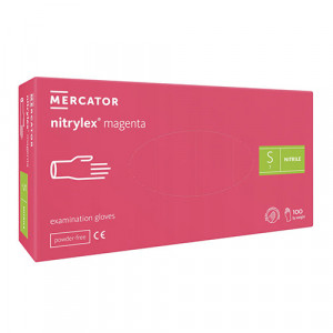 Manusi stomatologie Nitrylex Roz Magenta nepudrate S