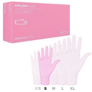 Manusi Nitrylex Roz nepudrate S