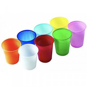 Pahare colorate PP 200ml 100BUC