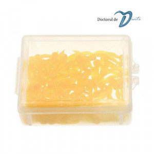 Pene interdentare plastic cu inel set cutie 100 bucati