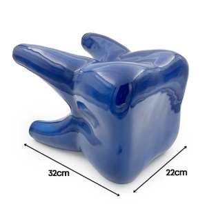 Scaun Decorativ Forma Molar Albastru