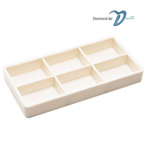 Tavita organizator plastic 6 compartimente