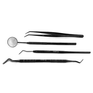 Trusa Pentru Consultatie Stomatologie Black Line 4 Piese