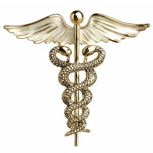 Brosa Aurie Simbolul Medicinei