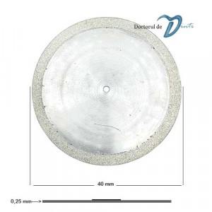 Dimensiuni disc diamantat sectionare modele gips 40 mm C03