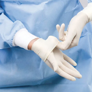 Manusi chirurgicale sterile latex pudrate