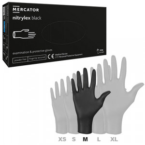 Manusi Nitrylex Black nepudrate M - Img 1