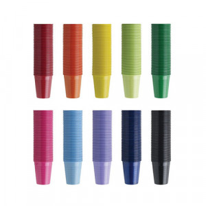 Pahare color PP 200ml 100 Bucati