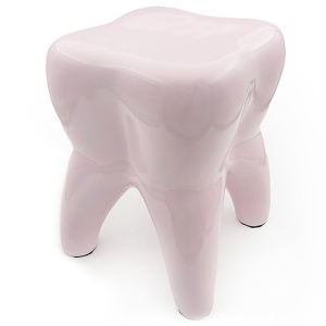 Scaun Forma Dinte Roz 42cm