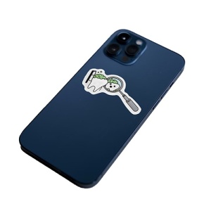 Sticker telefon Molar in oglinda