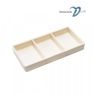 Tavita organizator plastic 3 compartimente