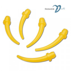 Varfuri intraorale galbene aplicare materiale dentare 100 bucati