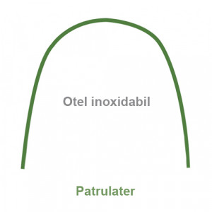 Arcuri ortodontice din otel inoxidabil patrulatere 10buc