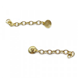 Eyelet de tractiune rotund cu lant auriu 2buc