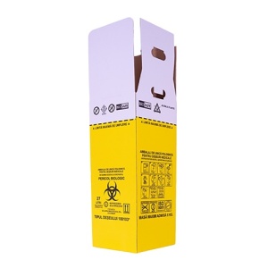 Cutie Carton Cu Sac 27L Pentru Deseuri Medicale