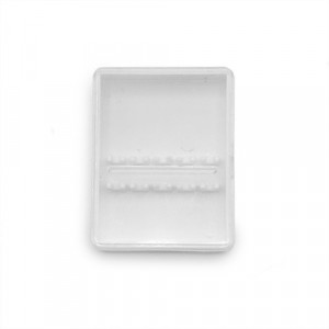 Cutie plastic pentru 5 freze dentare BH04 alba
