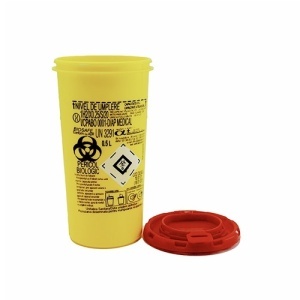 Cutie Recipient Deseuri Medicale Intepatoare Taietoare 0.5L