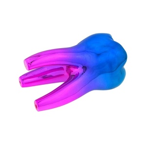 Dinte Decorativ Albastru-Mov 14 cm
