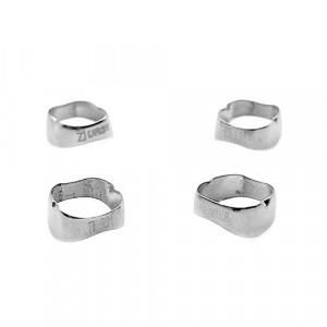 Inele benzi metalice molar 2 simple 4buc