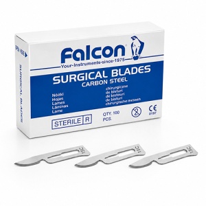 Lame Bisturiu Sterile Nr. 15C Falcon - Cutie 100 Bucati