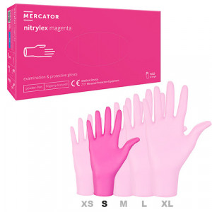 Manusi Nitrylex Roz Magenta nepudrate S